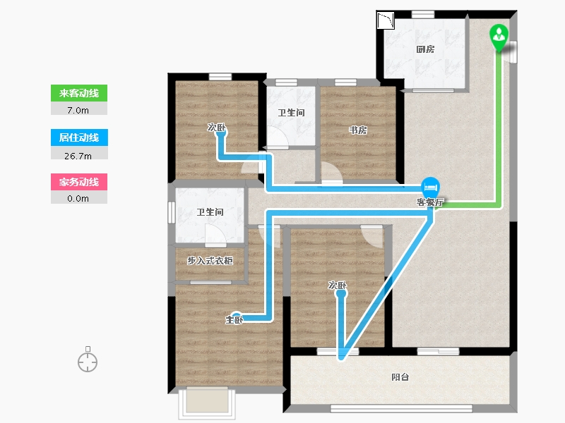 江苏省-无锡市-世茂璀璨蠡湖湾-110.39-户型库-动静线