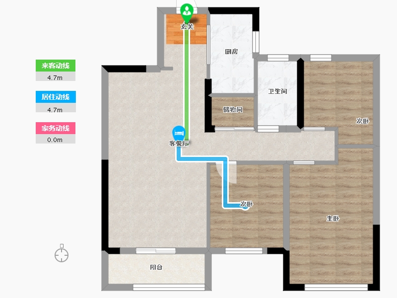 湖北省-武汉市-中城新时代-79.86-户型库-动静线