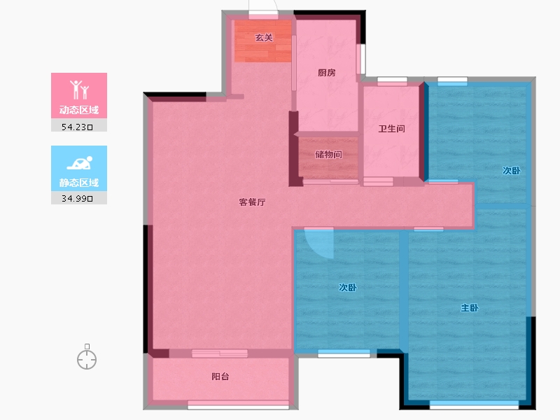 湖北省-武汉市-中城新时代-79.86-户型库-动静分区