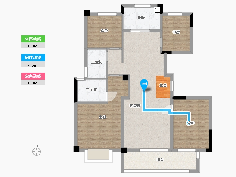 湖北省-武汉市-德信江南大院-92.00-户型库-动静线