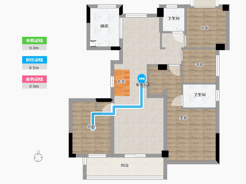 湖北省-武汉市-德信江南大院-96.80-户型库-动静线