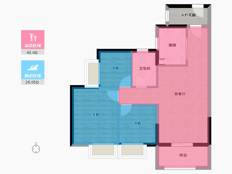 广东省-广州市-时代倾城（中新）-64.78-户型库-动静分区