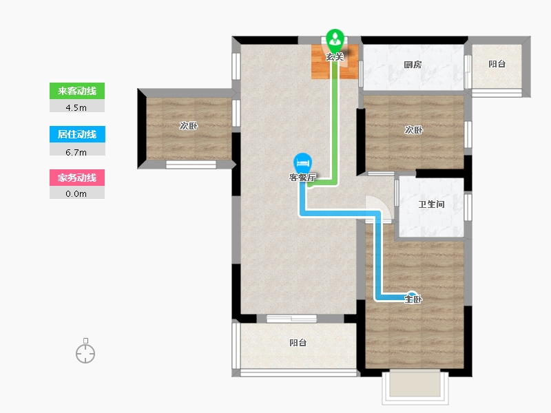 湖北省-武汉市-光谷悦公馆-68.50-户型库-动静线