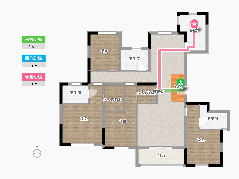 湖北省-武汉市-中城新时代-120.68-户型库-动静线