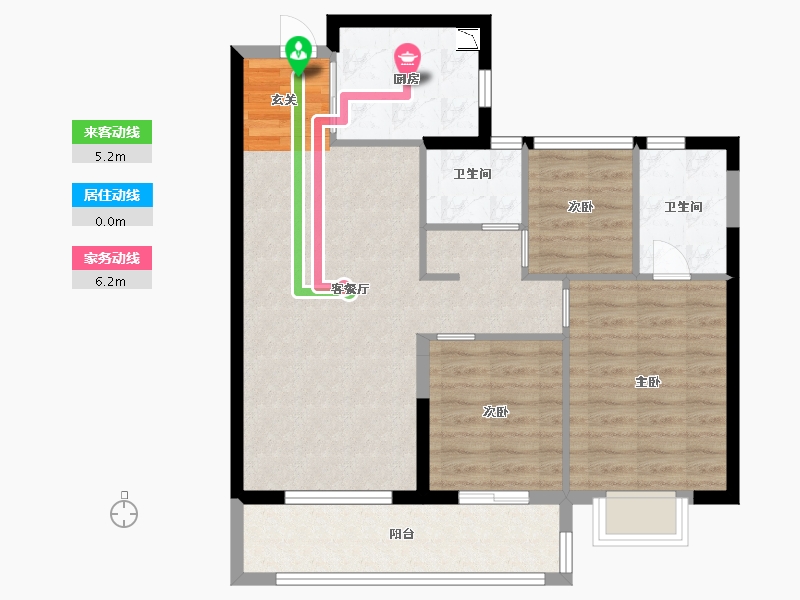 福建省-宁德市-建发・天行玺院-80.00-户型库-动静线