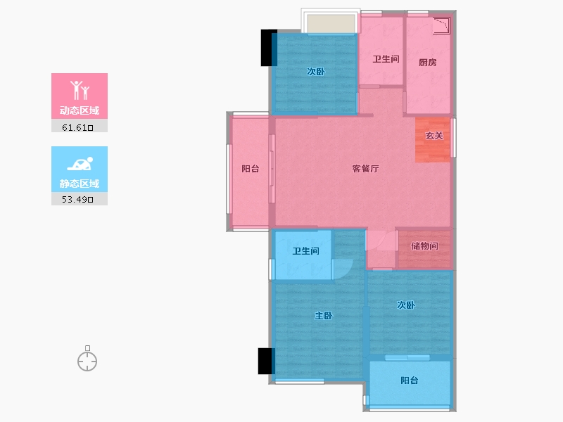 福建省-宁德市-东晟广场-104.01-户型库-动静分区