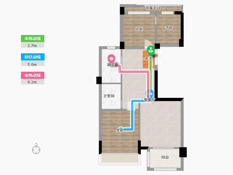 福建省-宁德市-福宁道壹号-70.40-户型库-动静线