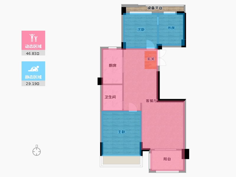 福建省-宁德市-福宁道壹号-70.40-户型库-动静分区