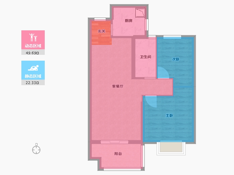 福建省-宁德市-东晟广场-64.00-户型库-动静分区