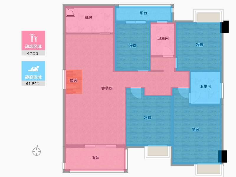 福建省-宁德市-东晟广场-120.00-户型库-动静分区