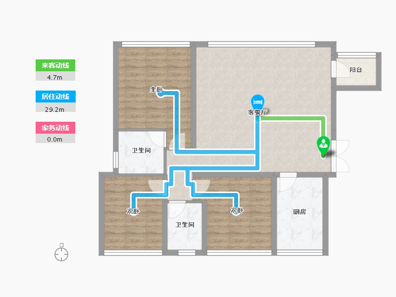 四川省-遂宁市-华泰・泰和美邸-92.13-户型库-动静线