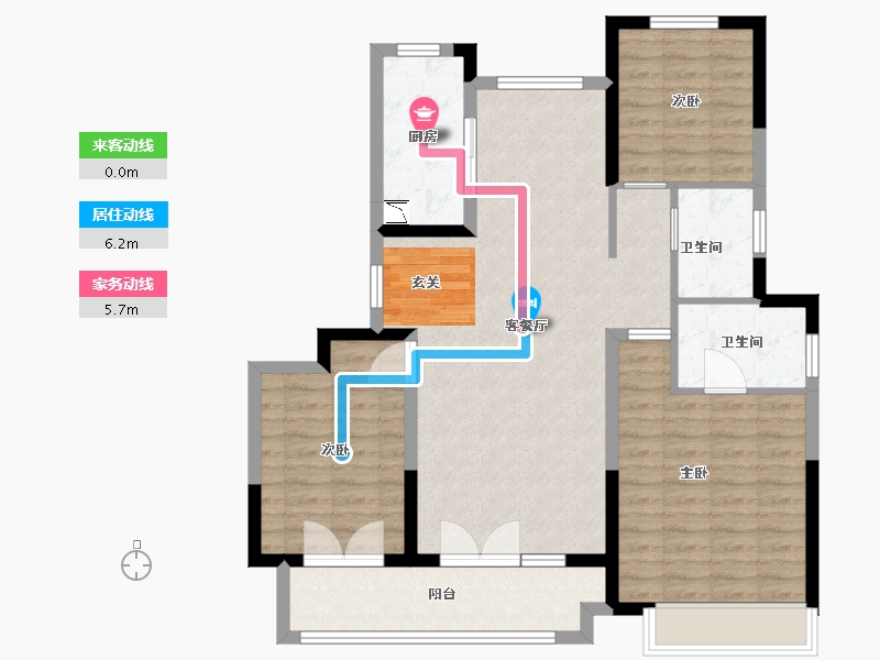 山东省-聊城市-东昌天悦-99.20-户型库-动静线