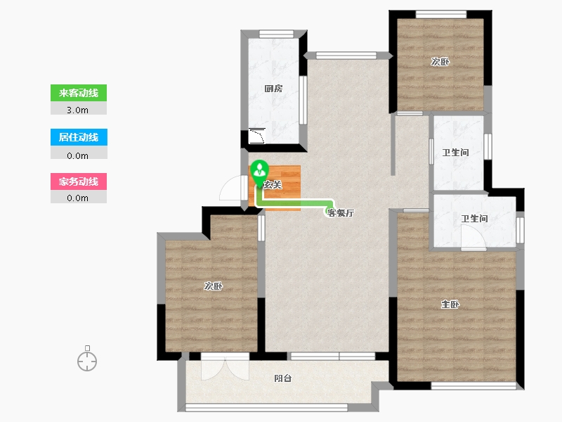 山东省-聊城市-东昌天悦-99.20-户型库-动静线