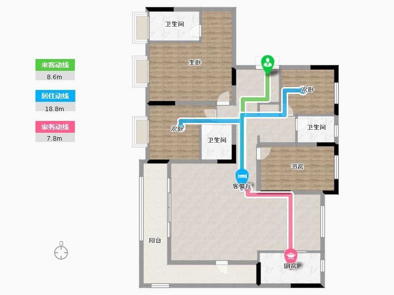 陕西省-西安市-星皓锦樾-171.66-户型库-动静线