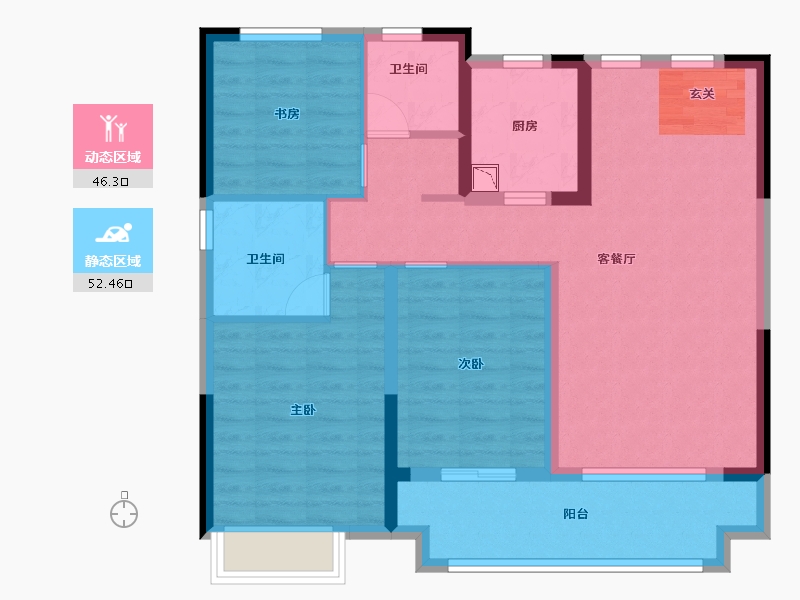 江西省-赣州市-新力东园-88.00-户型库-动静分区