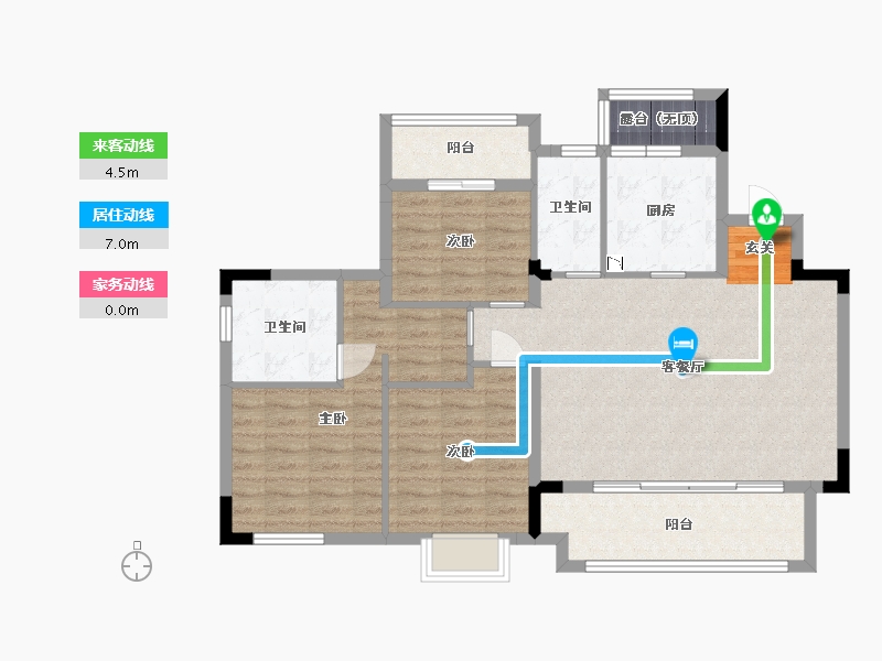 江西省-赣州市-绿地赣州城际空间站-98.40-户型库-动静线