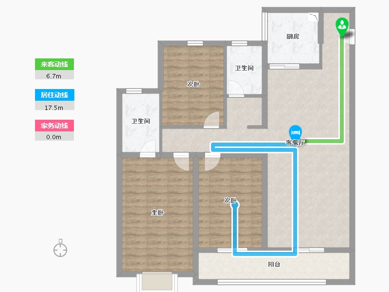 陕西省-西安市-奥园和悦府-103.82-户型库-动静线