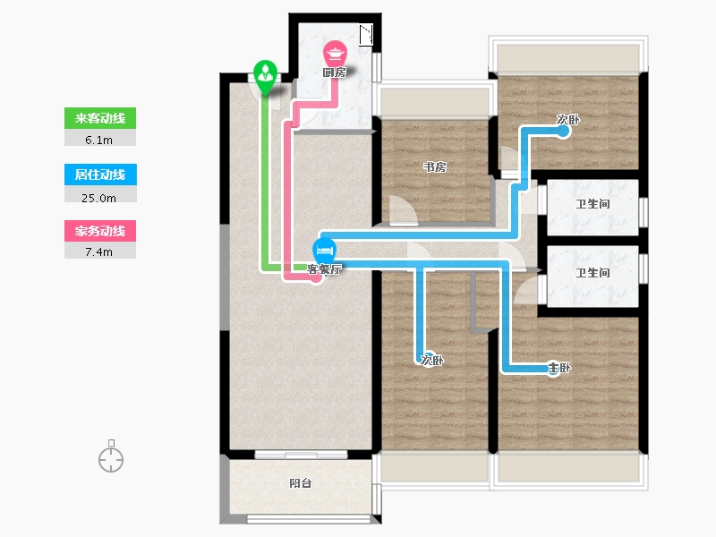 江苏省-宿迁市-黄金时代-108.20-户型库-动静线