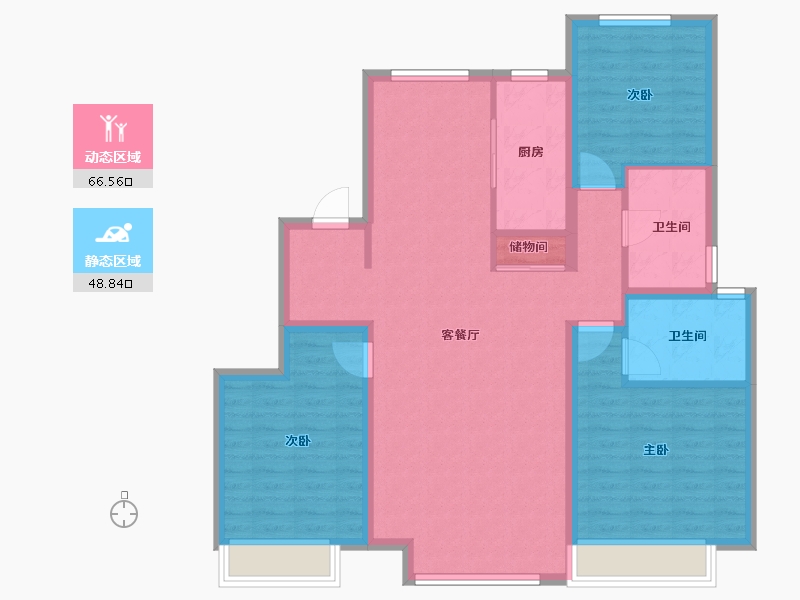 河北省-保定市-西湖铂悦山-104.00-户型库-动静分区