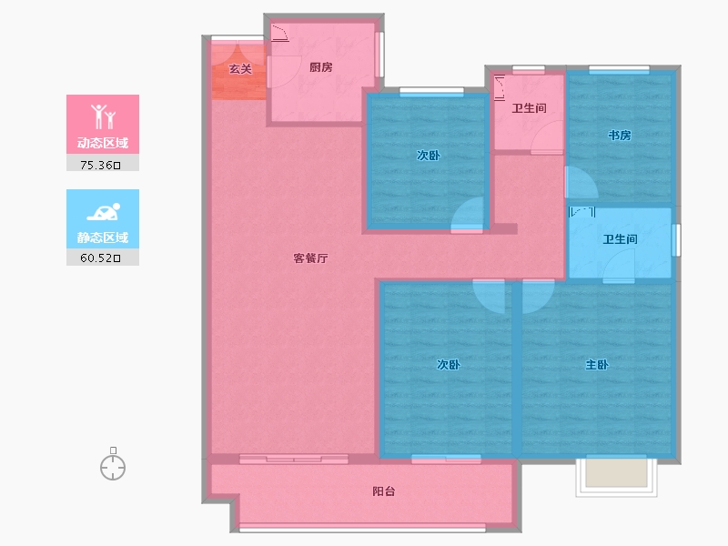 江苏省-连云港市-金鹰.秋枫苑-122.40-户型库-动静分区