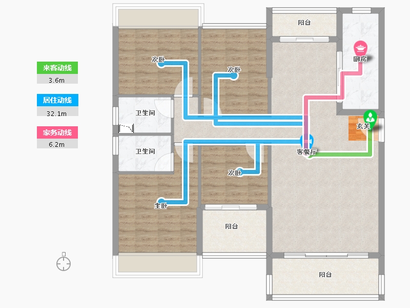 广东省-韶关市-曲江丽景嘉园-112.50-户型库-动静线