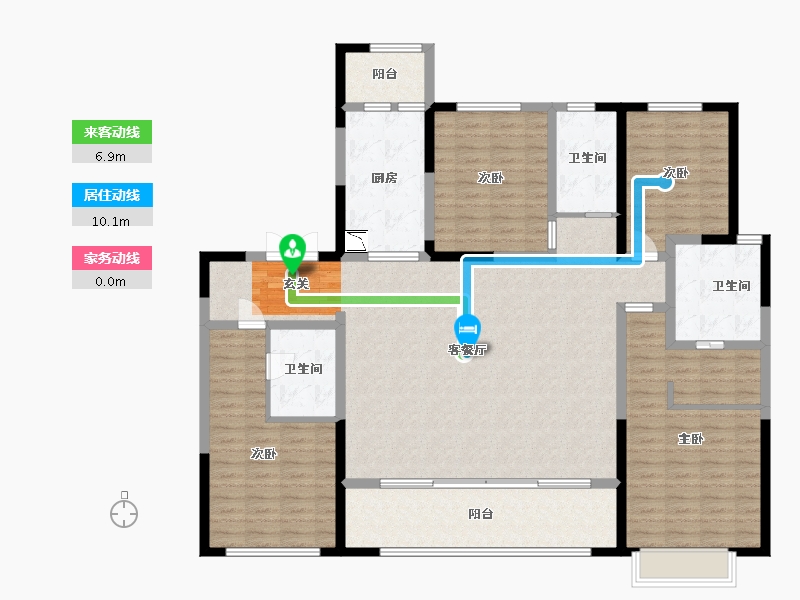 陕西省-西安市-沣华熙城-156.80-户型库-动静线