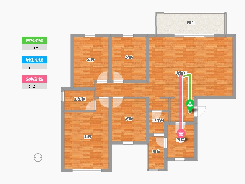 四川省-成都市-保利堂悦府-111.97-户型库-动静线