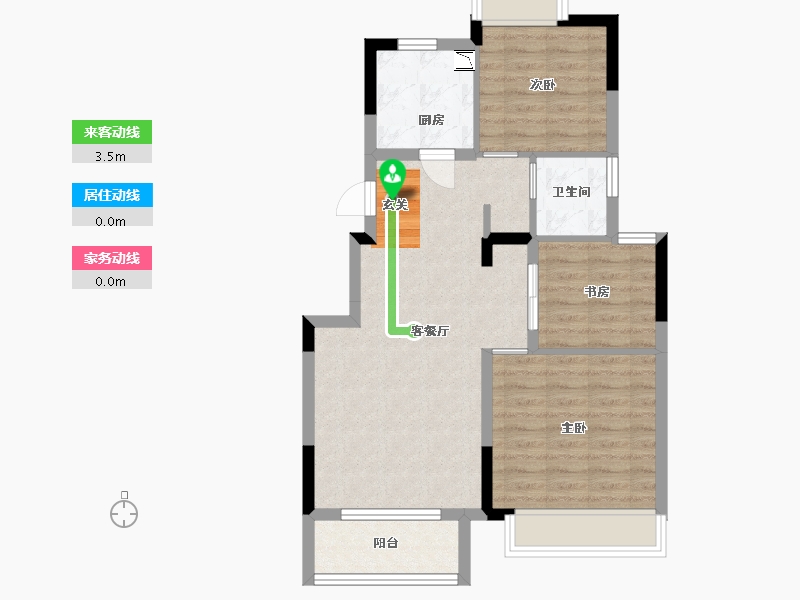 江苏省-苏州市-和岸花园-71.20-户型库-动静线