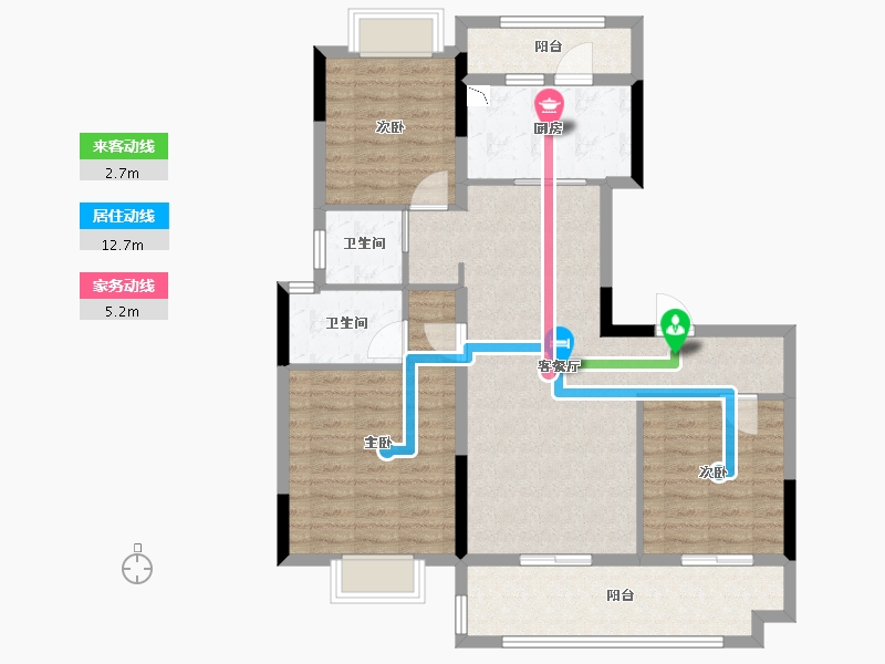 河南省-信阳市-固始碧桂园-100.00-户型库-动静线