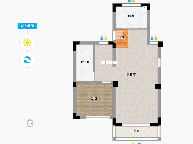 广东省-东莞市-安联尚�Z-54.23-户型库-采光通风