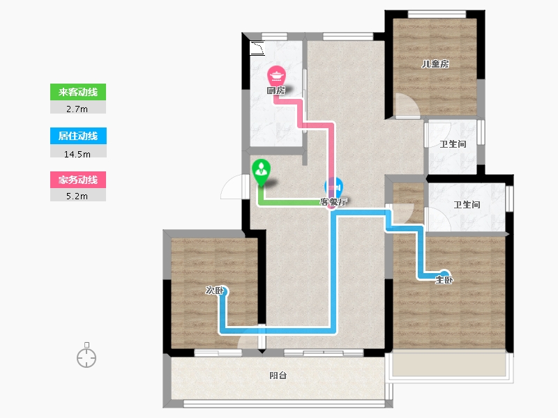 山东省-济南市-济南金地华著-91.02-户型库-动静线