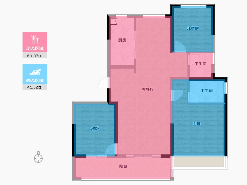 山东省-济南市-济南金地华著-91.02-户型库-动静分区