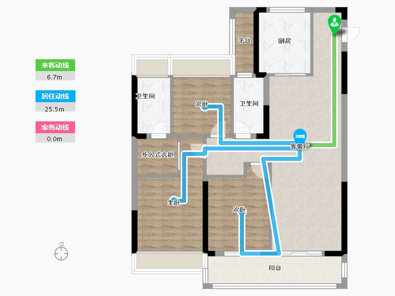 江苏省-无锡市-绿城诚园-100.00-户型库-动静线