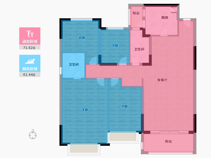 江苏省-无锡市-宜兴恒大花溪小镇-119.99-户型库-动静分区