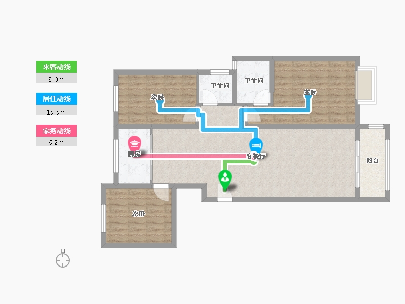 山东省-临沂市-爱琴海-92.15-户型库-动静线