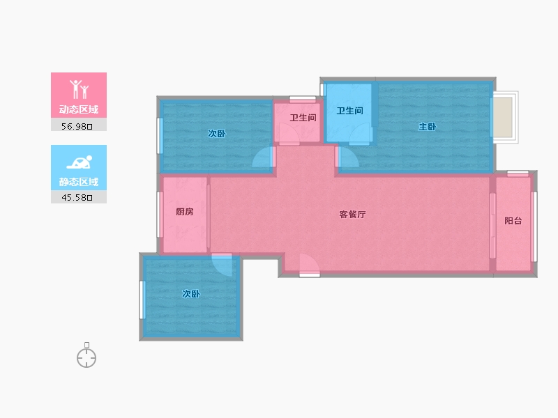 山东省-临沂市-爱琴海-92.15-户型库-动静分区