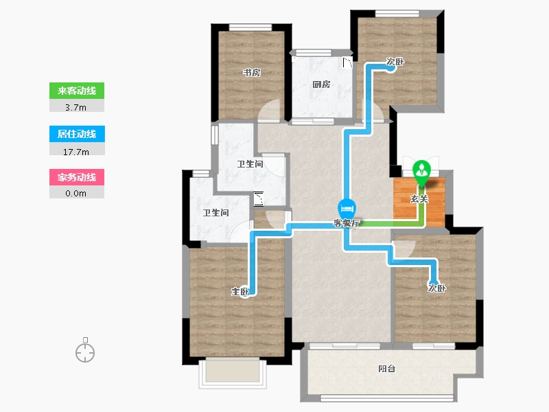 江苏省-苏州市-中交九雅花园-94.01-户型库-动静线