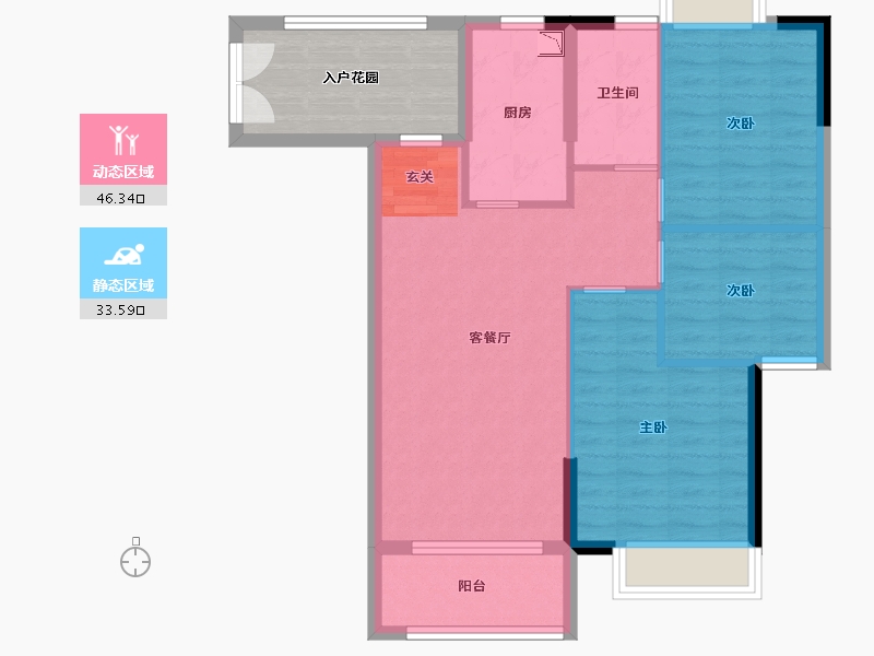 广东省-广州市-伟腾云星-80.34-户型库-动静分区