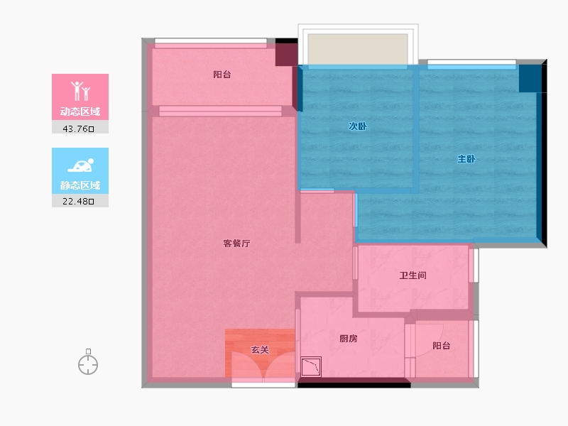 广东省-广州市-伟腾云星-59.29-户型库-动静分区