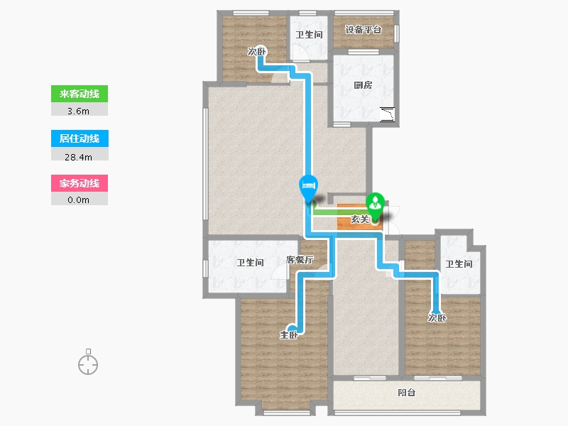 陕西省-西安市-林凯溢金湾-155.21-户型库-动静线