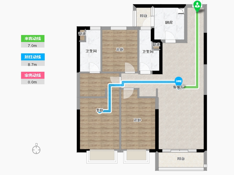 山西省-大同市-大同恒大悦府-93.89-户型库-动静线