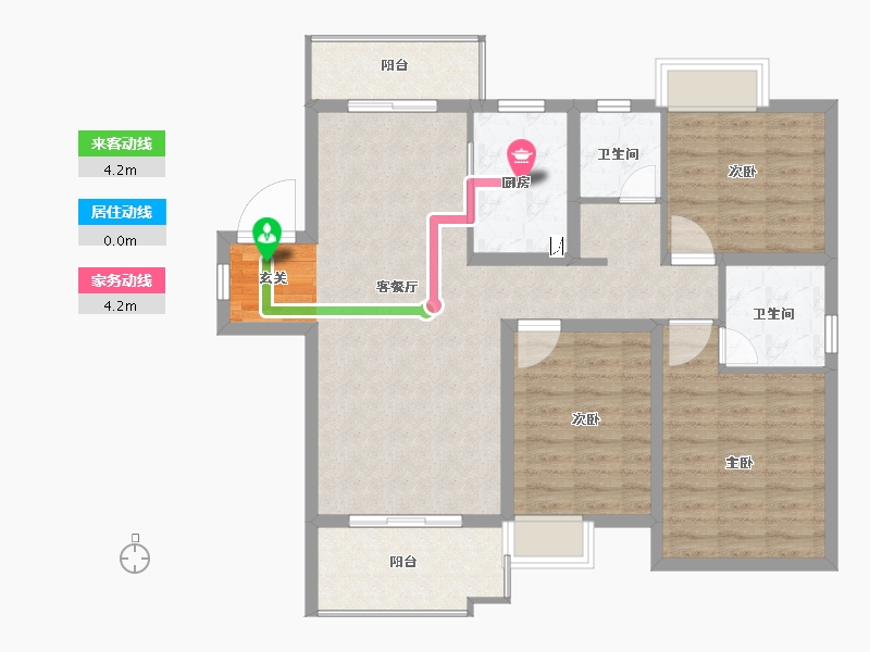 江西省-赣州市-联泰天�Z-96.00-户型库-动静线