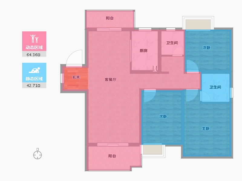 江西省-赣州市-联泰天�Z-96.00-户型库-动静分区