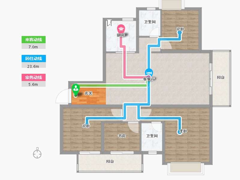 江西省-赣州市-联泰天�Z-122.40-户型库-动静线