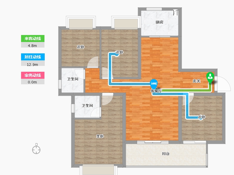 江西省-赣州市-联泰天�Z-116.80-户型库-动静线