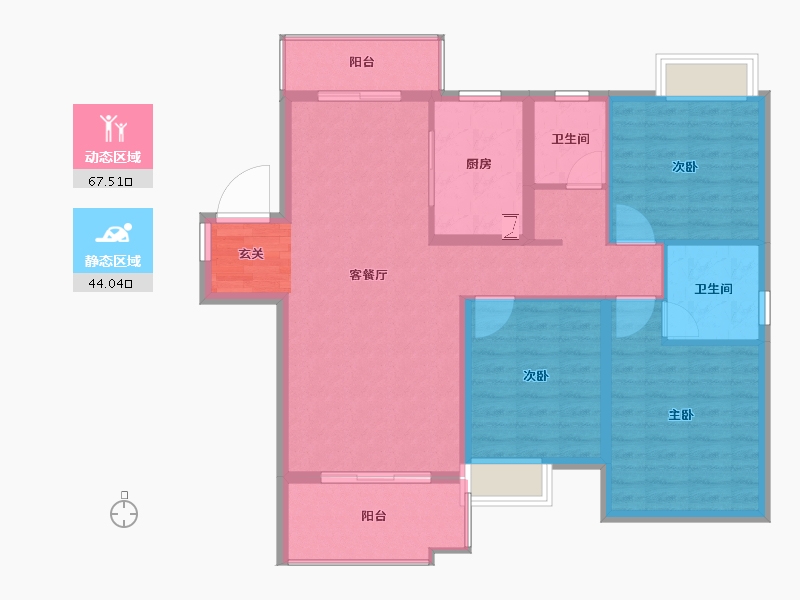 江西省-赣州市-联泰天�Z-100.80-户型库-动静分区