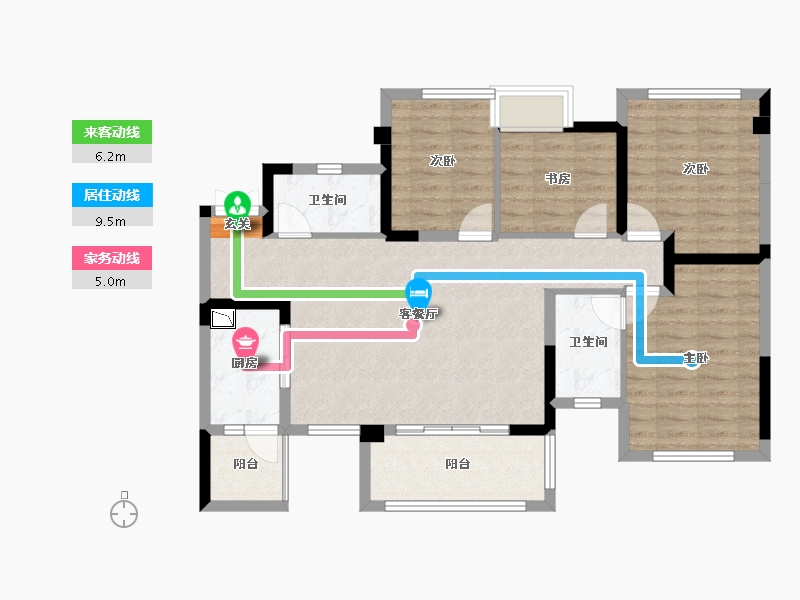 四川省-成都市-西宸春天-95.01-户型库-动静线