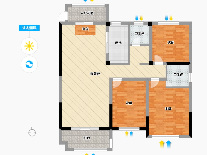 河南省-商丘市-万宝首府-97.76-户型库-采光通风