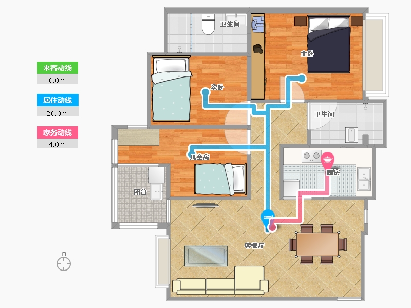 四川省-资阳市-凯旋国际D2-78.87-户型库-动静线