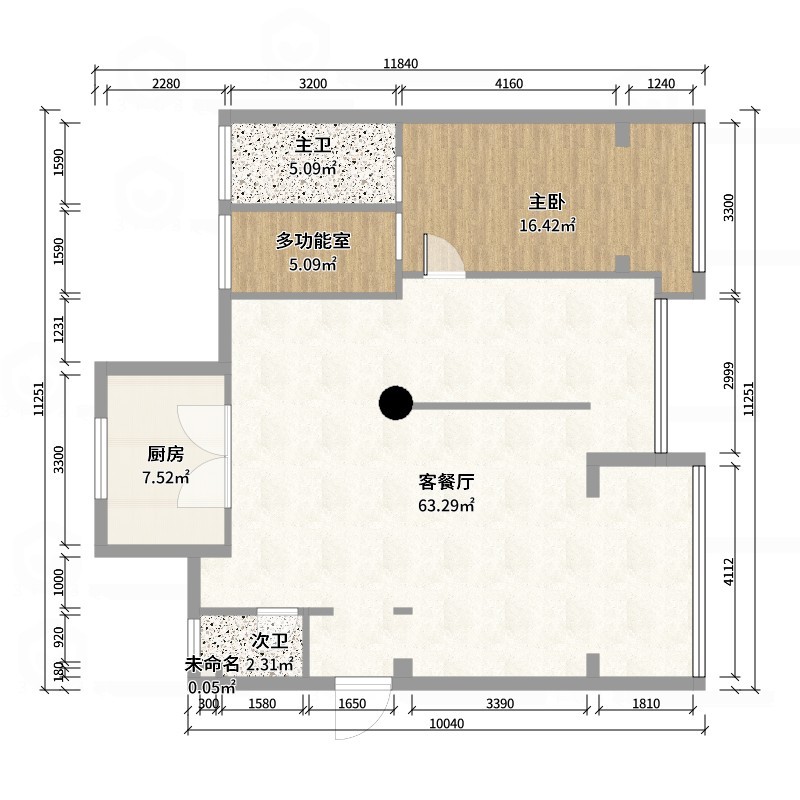 何胜阳-侘寂风1-户型图概览